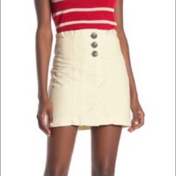 Free People (Anthropologie) NWT Every Minute Every Hour Mini Skirt, Size 10 - Picture 2 of 8